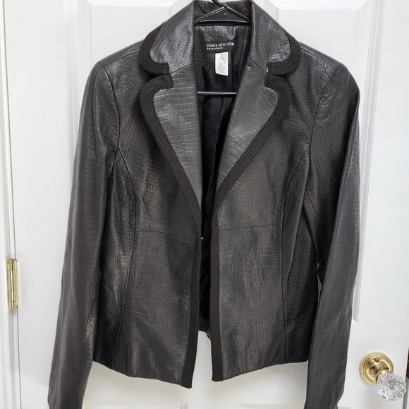 Jones NEW York leather jacket - Picture 1 of 4
